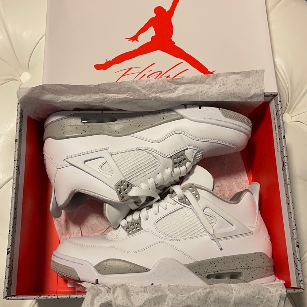 Air Jordon 4 Retro “White Oreo” Nike men’s 11